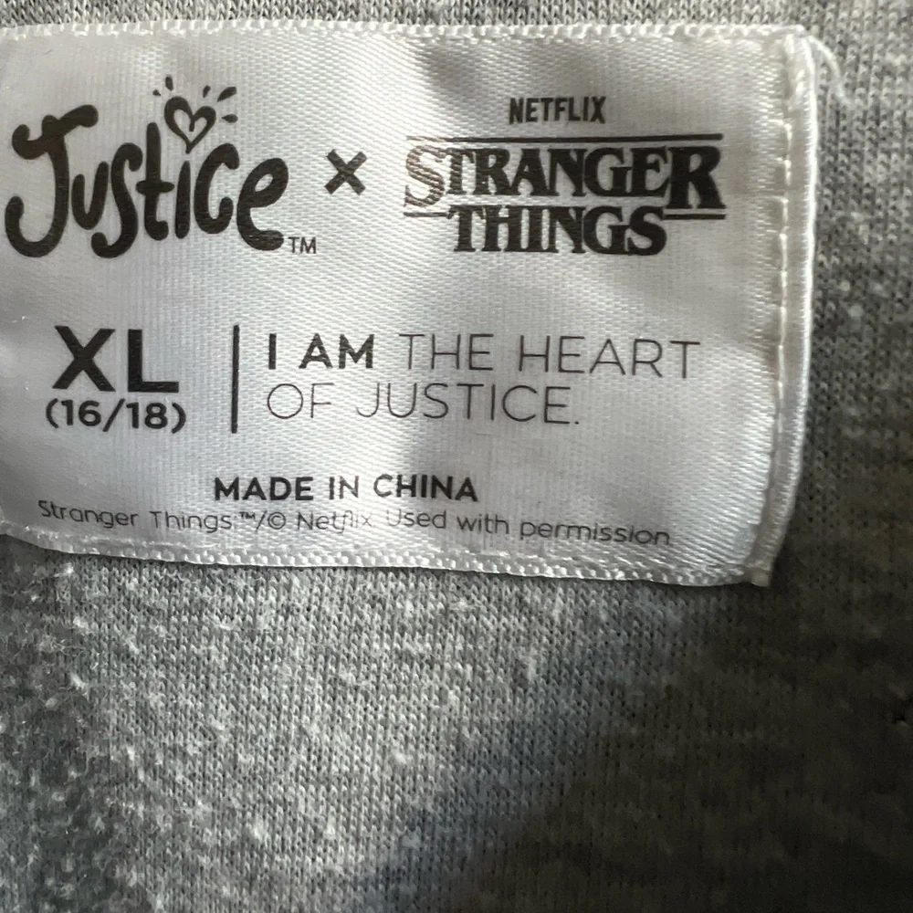 STRANGER THINGS LETTERMAN’S BOMBER JACKET by Justice youth XL